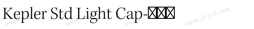 Kepler Std Light Cap字体转换